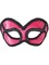 Deluxe Costume Pink And Black Venetian Carnival Mask With Rhinestones